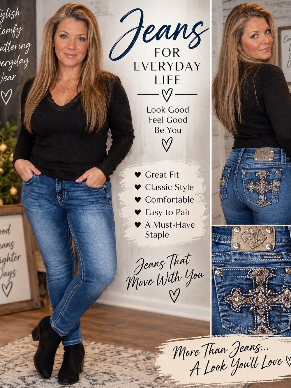 Miss Me Cross Skinny Jeans Blue Like New